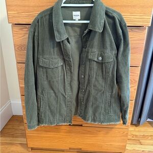 Kensie Olive Corduroy Jacket
